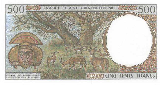 500 Francs p.601Pg Tschad